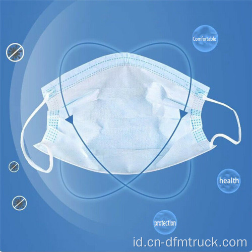 Masker Wajah Bedah Medis Sekali Pakai dengan Pengait Telinga